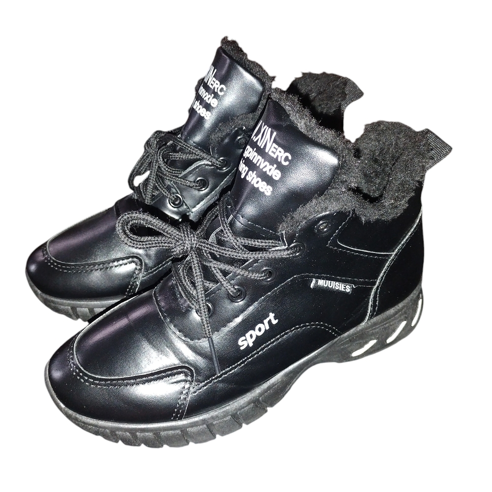 4 For $25 Women's Black Sport Shoes size 5.5 runs small